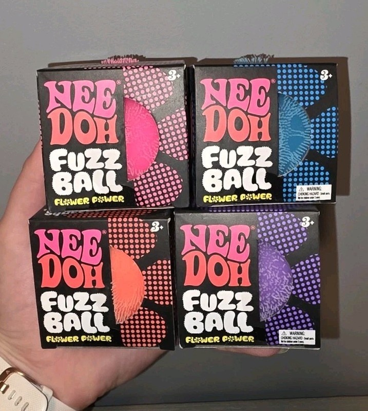 Needoh Fuzzball Flower Power