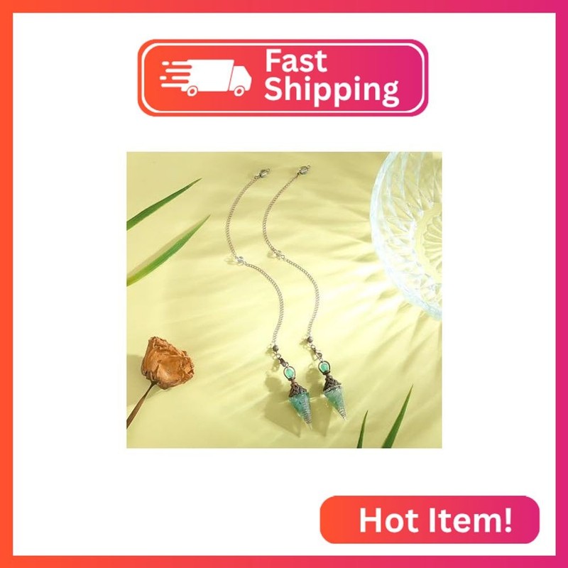 DUQGUHO Crystal Pendulums Green Aventurine Healing Crystal Quartz Pendulum Spiri gallery