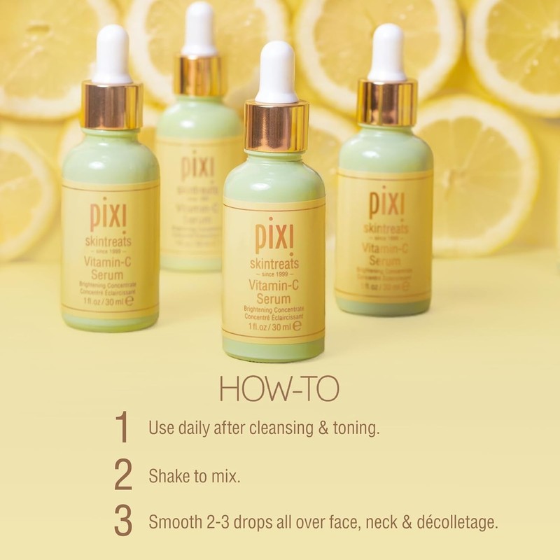 Pixi Vitamin-C Serum, Brightening Daily Vitamin-C Serum For Radiant Skin 1.01 oz gallery