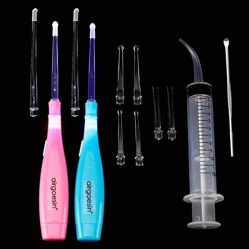 Airgoesin Upgraded 2 Lighted Tonsil Stone Remove Tool Tonsillolith Pick + Irr... gallery