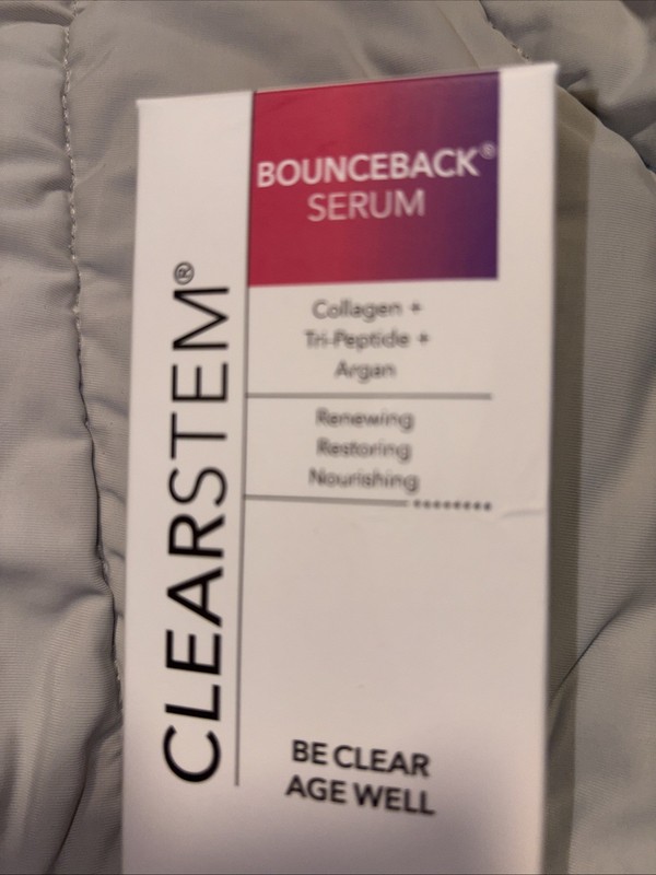 Clearstem Bounce back Serum Collagen Tri Peptide Argan New In Box! 1 Fl Oz gallery