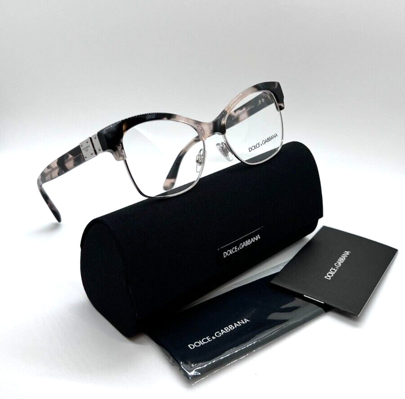 DOLCE & GABBANA DG 3272 3120 Women Eyeglasses Frame 52-17-140 mm Grey Marble