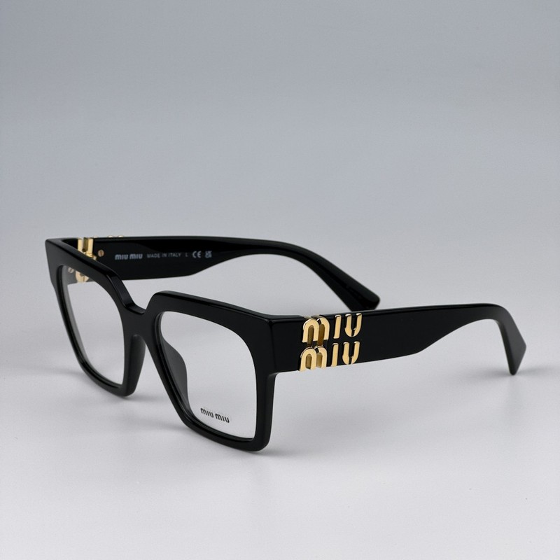 Miu Miu Women Eyeglasses Black Demo Square MU04UV 1AB1O1 NEW AUTHENTIC gallery