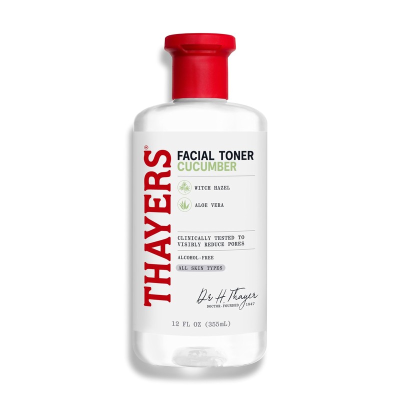 THAYERS Alcohol-Free, Hydrating Cucumber Witch 12 Fl Oz (Pack of 1), Clear