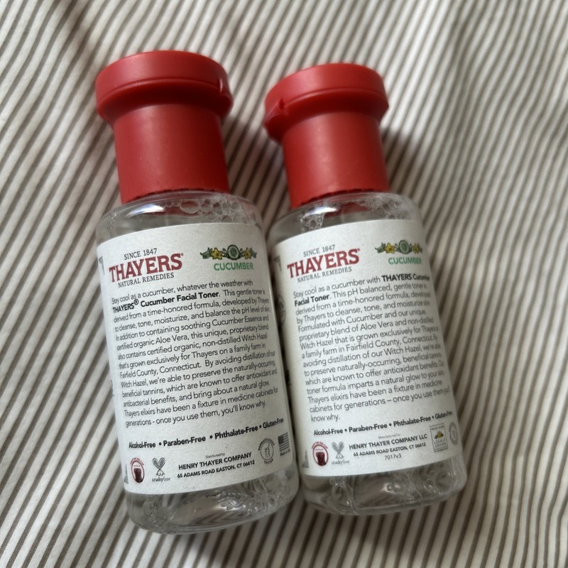 2 - THAYERS Alcohol-Free Witch Hazel Facial Toner with Aloe Vera Cucumber 3oz Ea gallery