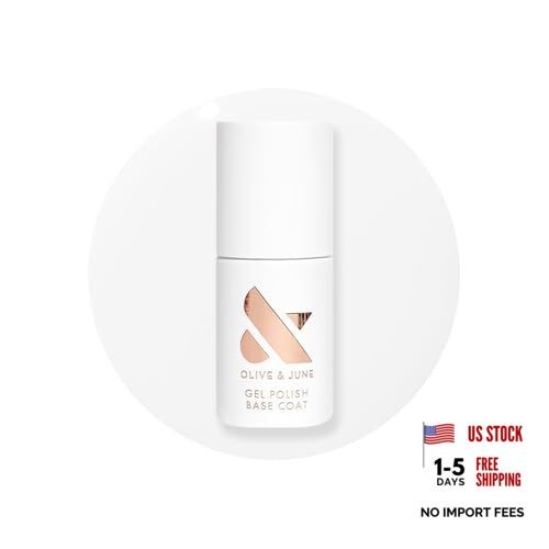 Gel Polish Base Coat | UV LED Nail Lamp Needed | Long Lasting Formula | Up to