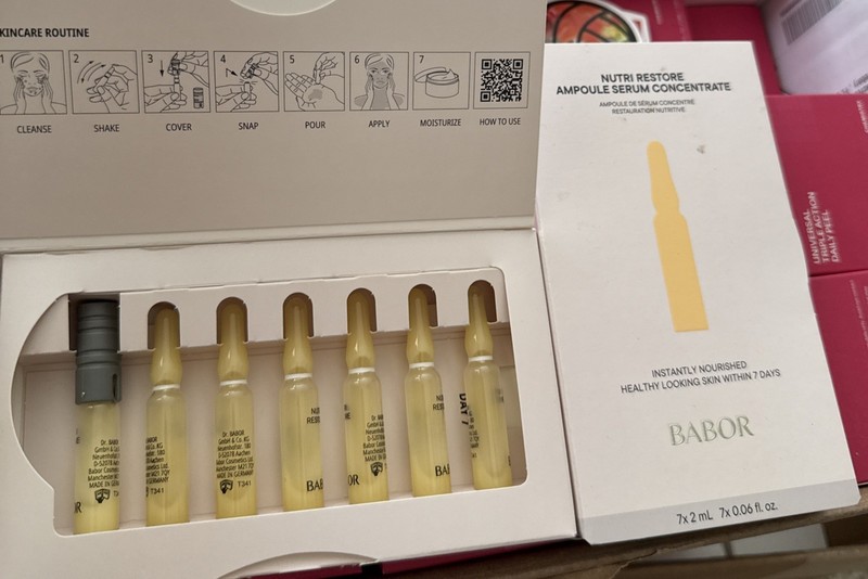BABOR Nutri Restore Ampoule Serum Concentrate ~Skin Health & Protect 7 x 0.06 oz