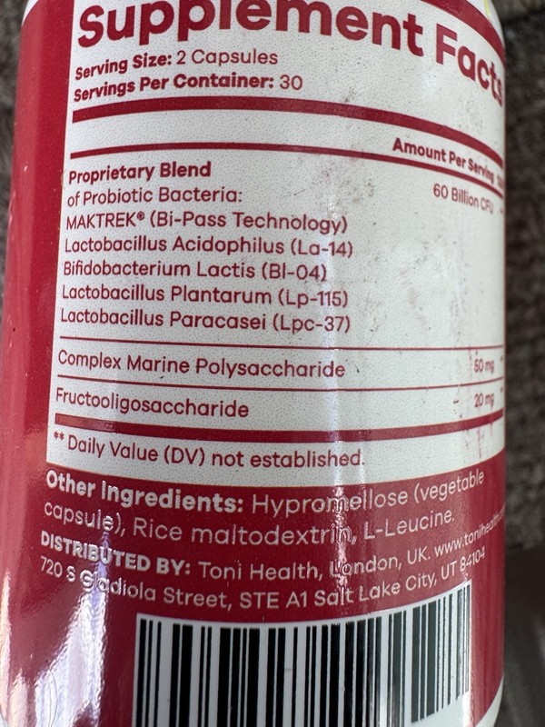60 Billion Probiotic w/prebiotics Sugar Free Gluten Free Non GMO 2 Pk gallery