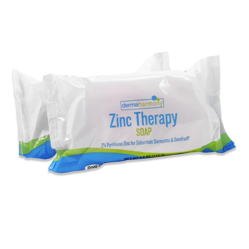 2% Pyrithione Zinc (ZNP) Bar Soap – DermaHarmony 4 oz – 2 Bars