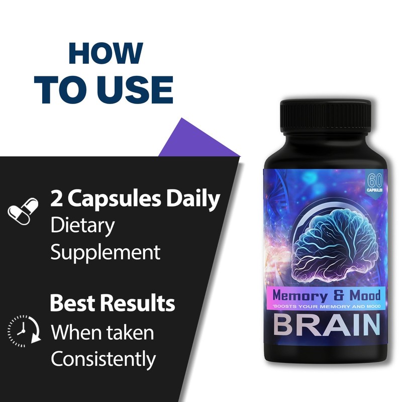 ( 3 Pack ) Brain Memory and Mood Support Supplement Pills Advanced Formula gallery