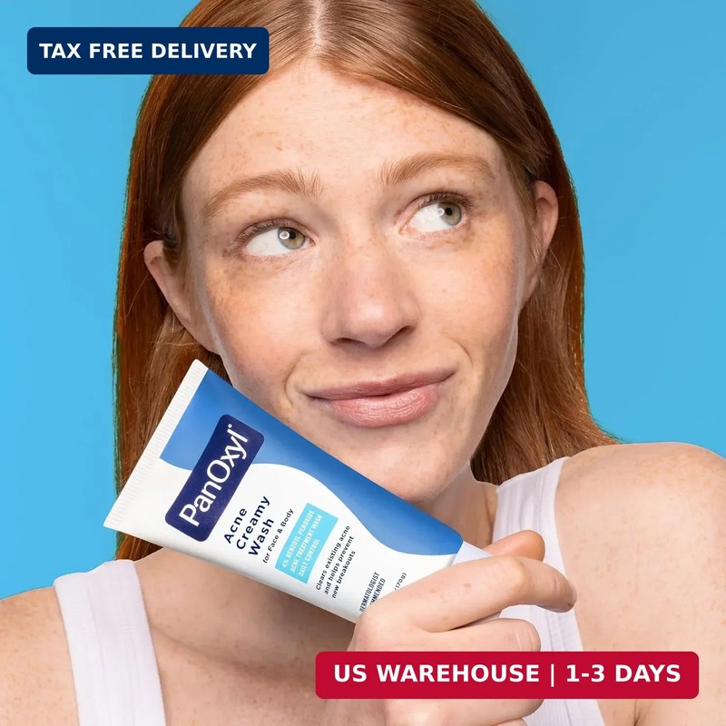 PanOxyl Antimicrobial Acne Creamy Wash, 4% Benzoyl Peroxide, 6 Ounce gallery