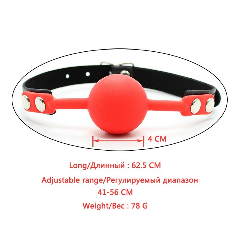 Open Mouth Gag Bondage Restraints Breathable Ball O-Ring Gag Harness Belt SM USA gallery