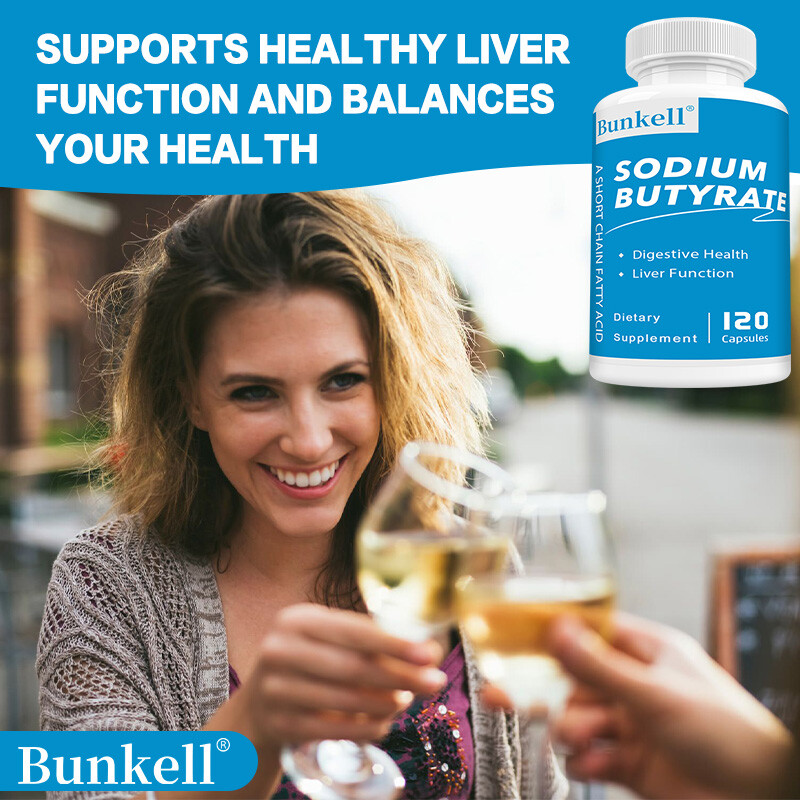 Sodium Butyrate Capsules - Supports Liver And Gut Function Health 120 Capsules gallery