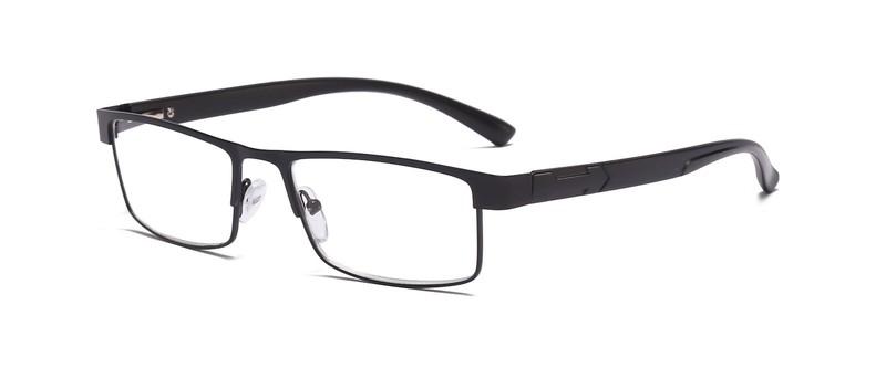 4 PK Mens Rectangular Blue Light Blocking Reading Glasses Spring Hinge Readers gallery