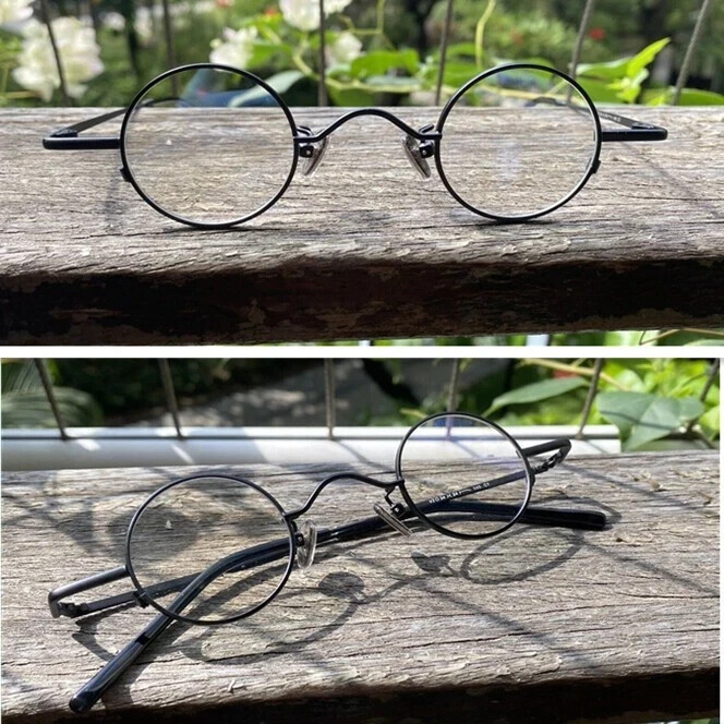 Luxury Classic Round Eyeglass Frames Men Women Black Circular Eyewear Glasses