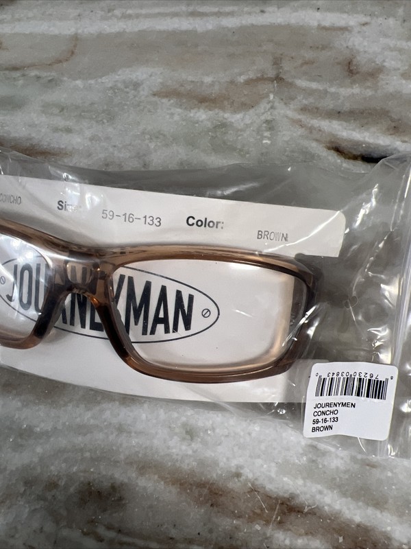 JOURNEYMAN CONCHO 59-16-133 Brown Clear Frame Glasses gallery