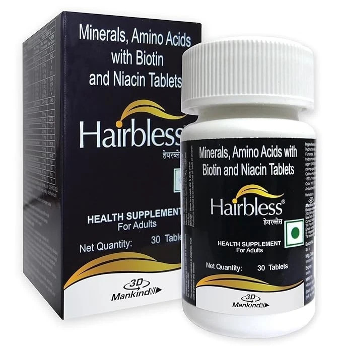 Mankind Pharma Hairbless 30 Tablet for hair growth