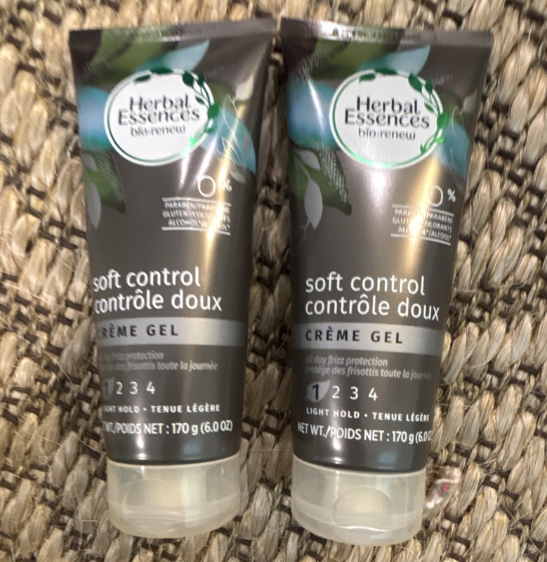 Herbal Essences bio:renew Soft Control Hair Gel Light Hold 6 oz Lot 2