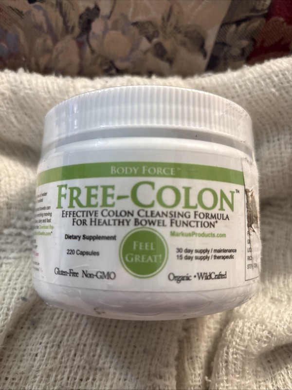 Body Force Free-Colon 220 Capsules By Markus Supplement Organic