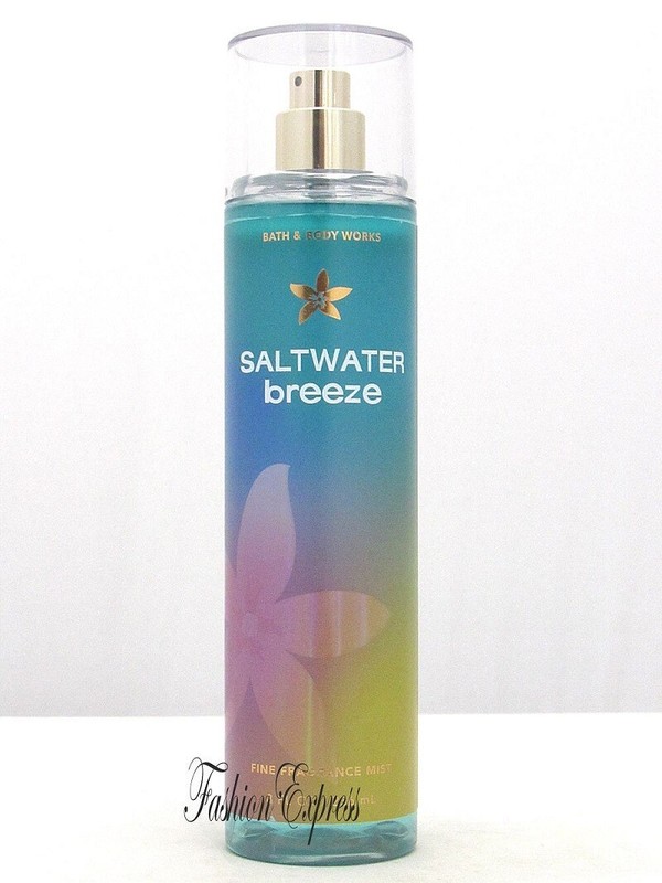 BATH & BODY WORKS SALTWATER BREEZE FRAGRANCE BODY MIST SPRAY 8 FL OZ