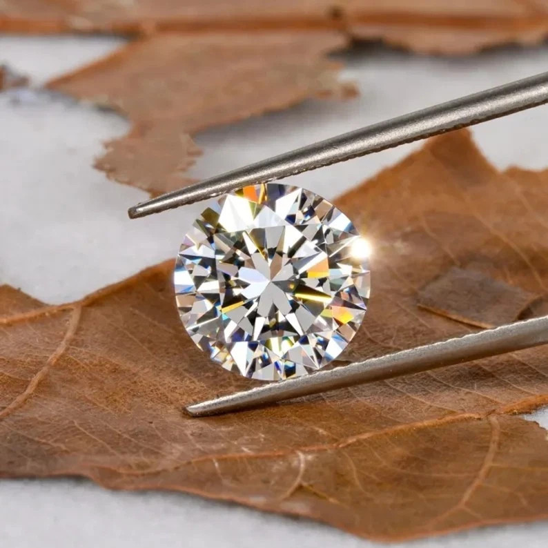 5.00 Ct Round Lab Grown Diamond VVS1 Natural White D Color Loose Stone gallery