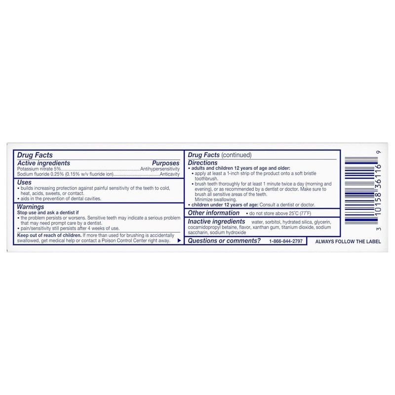 Sensodyne Sensitive Teeth & Cavity Protection Toothpaste 2.7 oz, Fluoride Formul gallery