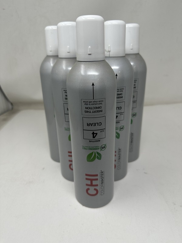 6 pack Chi Colormaster Color Master Canisters Ammonia Free – #4 CLEAR