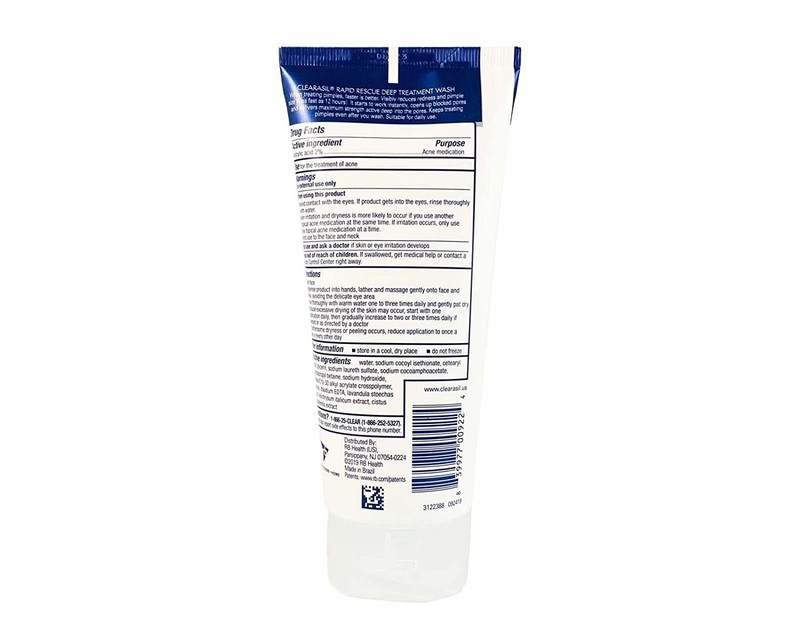 Clearasil Rapid Rescue Facial Wash Deep Acne Treatment Clear Skin 6.78oz gallery