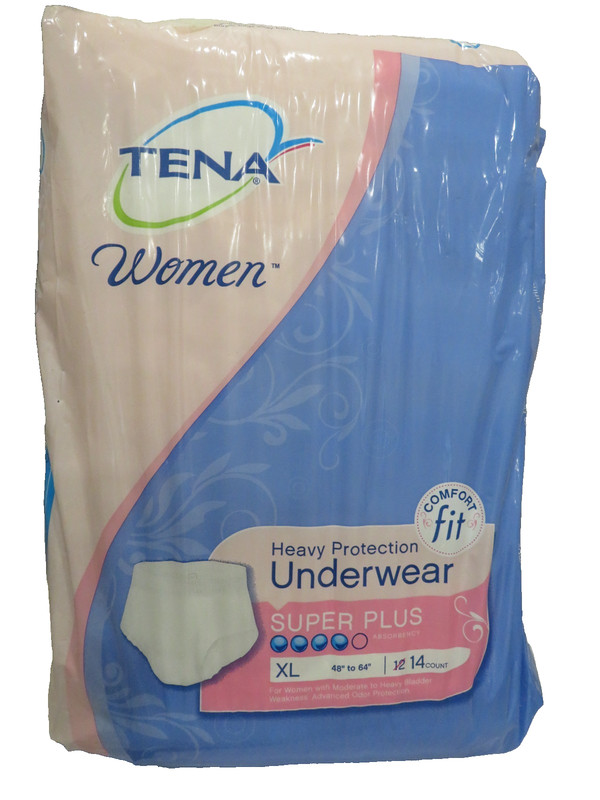 TENA XL Women’s Heavy Protection Underwear 48 in. – 64 in./ Qty 14