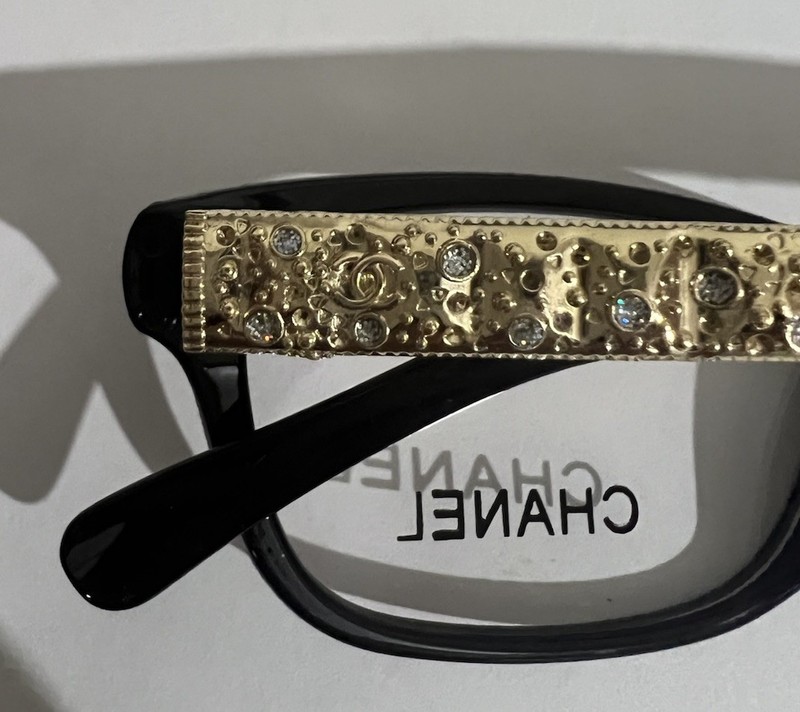 Chanel Eyeglasses Frame,black&gold ,52,17,138. Woman.(Sale Price)nice Quty gallery