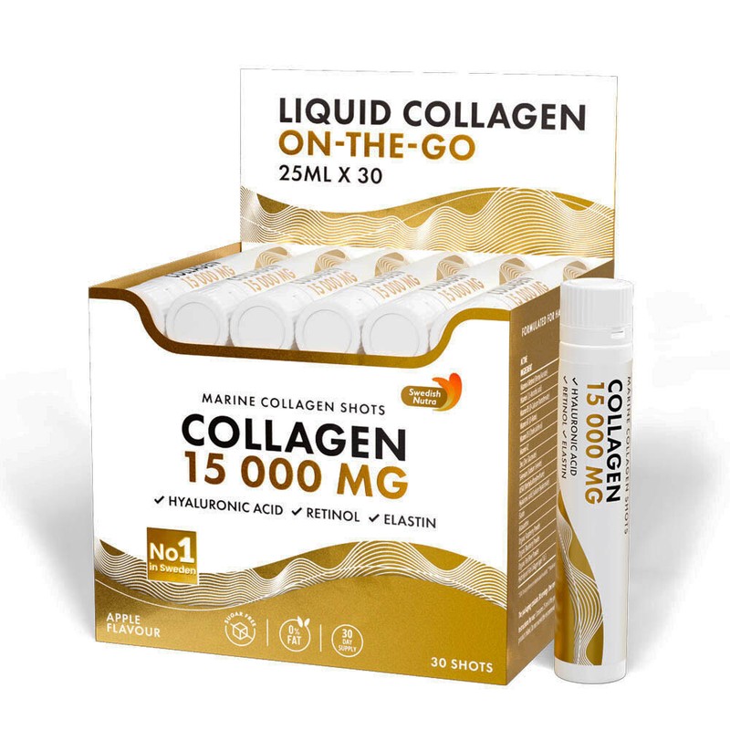 Swedish Nutra Marine Collagen 15.000mg On-The-Go with Elastin 90x25ml Ampoules gallery