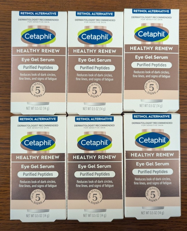 LOT OF 6 – CETAPHIL HEALTHY RENEW EYE GEL SERUM 0.5oz EACH NEW IN BOX