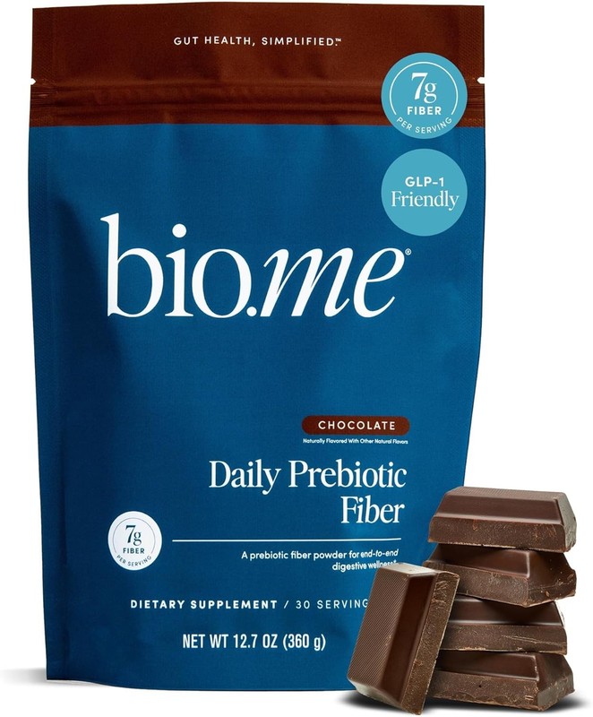 Bio.Me Daily Prebiotic Fiber Dietary Supplement Chocolate 30 Servings Exp 04/28