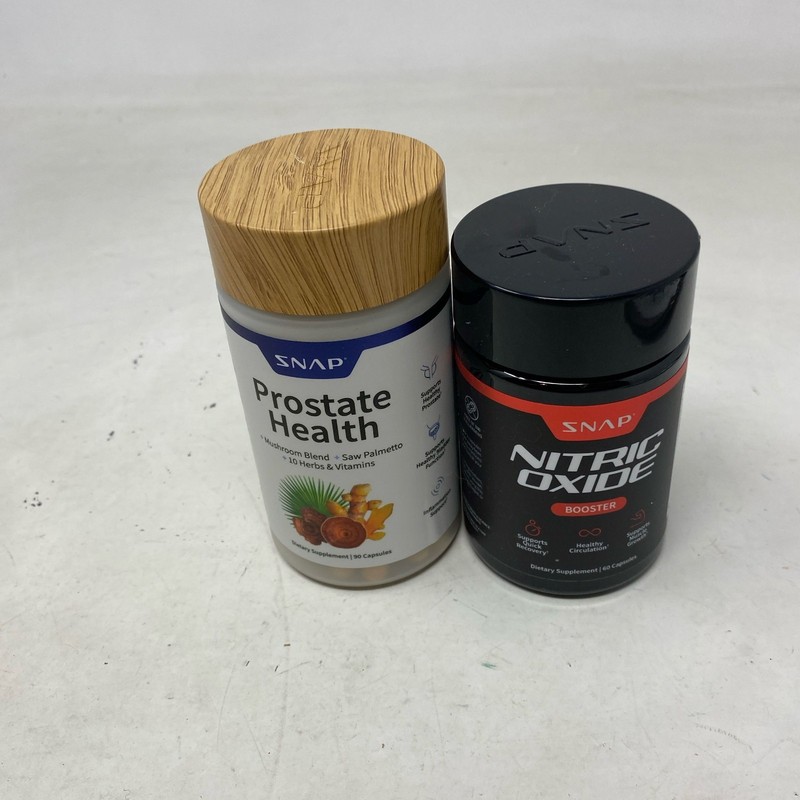 Snap Supplements Prostate Health + Nitric Oxide, 90+60 Veg Caps