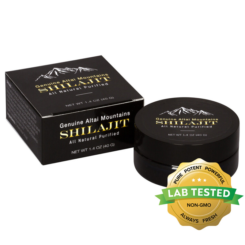 Pure Natural Shilajit Resin Purified Black Fulvic Acid Benefits For Males 1.4 oz