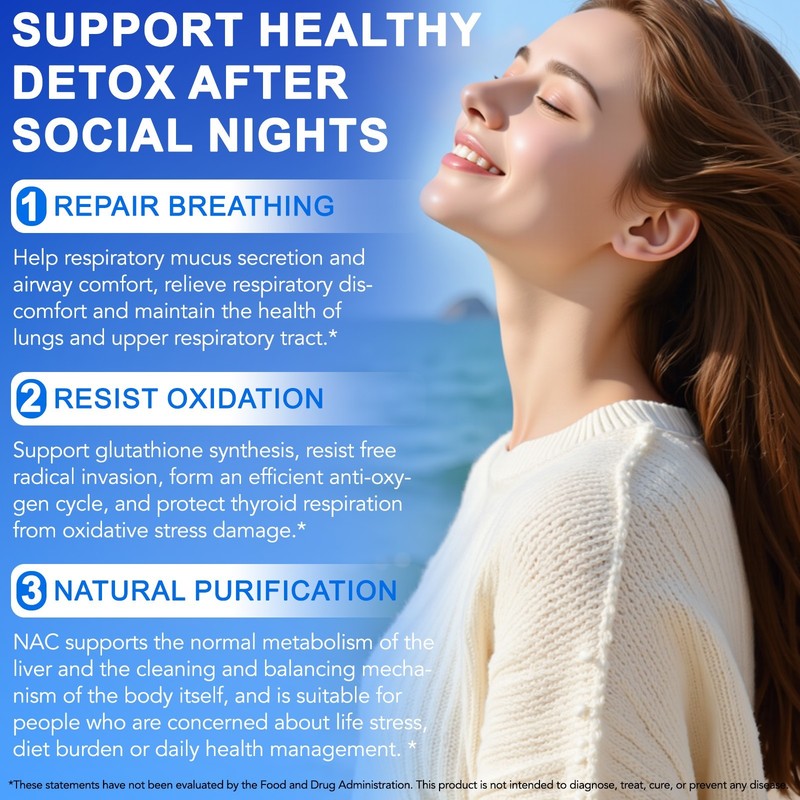 NAC 600mg with NAD+ Daily Complex, N-Acetyl Cysteine Supplement Capsules, Antiox gallery