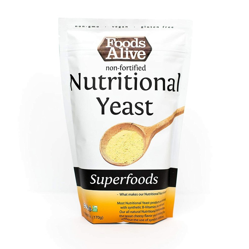 Nutritional Yeast Flakes Non-Fortified Fiber Based Protein Vegan Cheese Diet