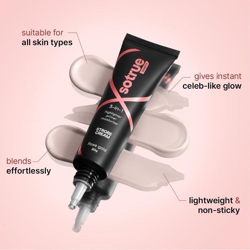 Sotrue Strobe Cream Rose Gold Instant Glow Dewy Radiant Skin Fast - FREE SHIP gallery