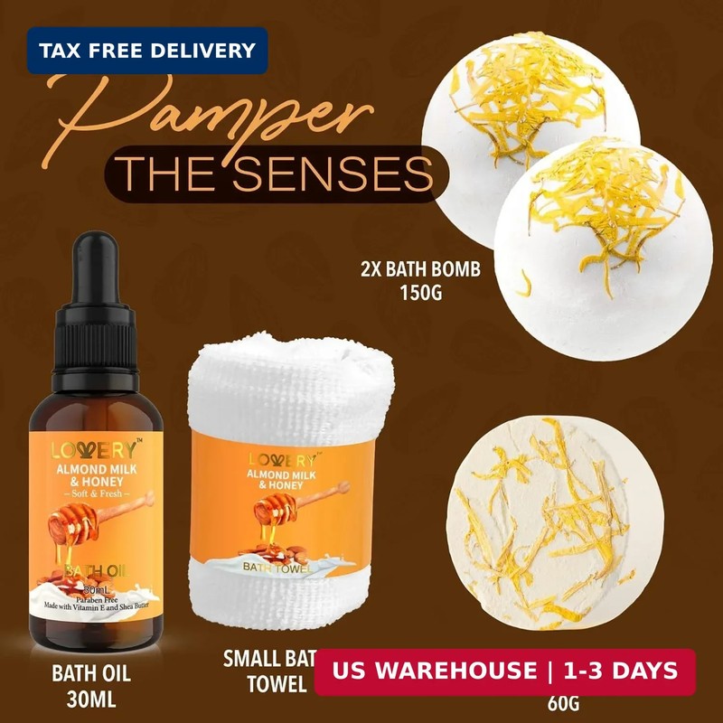 Gifts for Women Gift Basket for Women - 10 Pc Almond Milk & Honey Beauty & Perso gallery