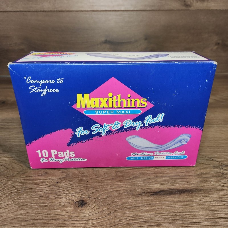 Vintage Maxithins Super Maxi Heavy Protection 10 Pack