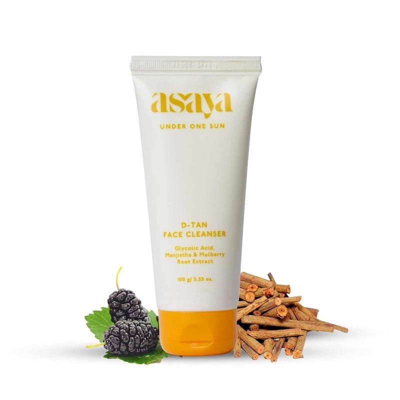 Asaya Detan Face Wash | Glycolic Acid, Berry Extract & Manjistha – 100 g