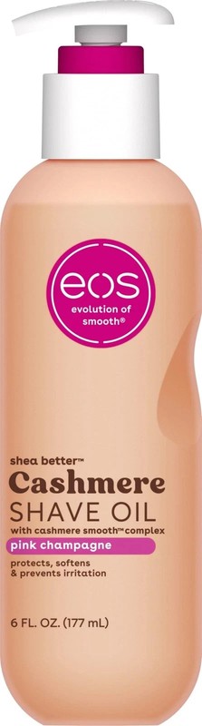 eos Pink Champagne Shave Oil 6 Fl Oz Cashmere Smooth Complex for Sensitive Skin