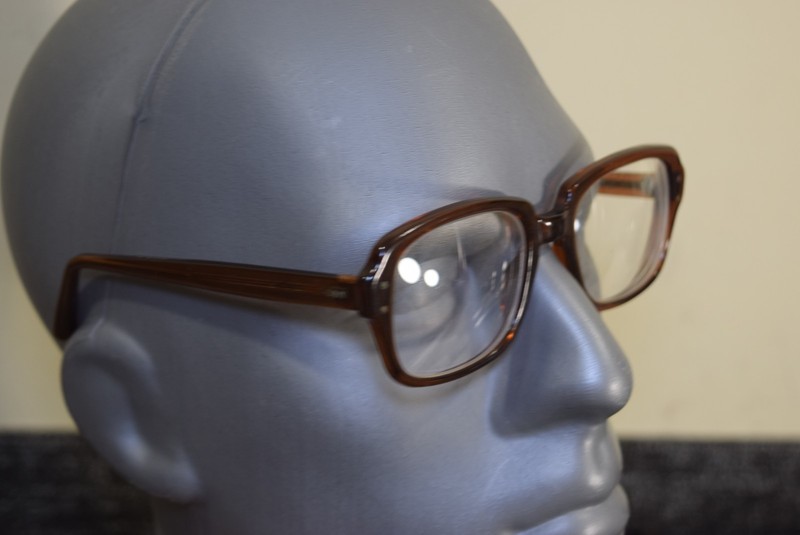 Vintage GI 1970’s MILITARY ISSUE USS 4 1/2 5 3/4 Eyeglasses Brown
