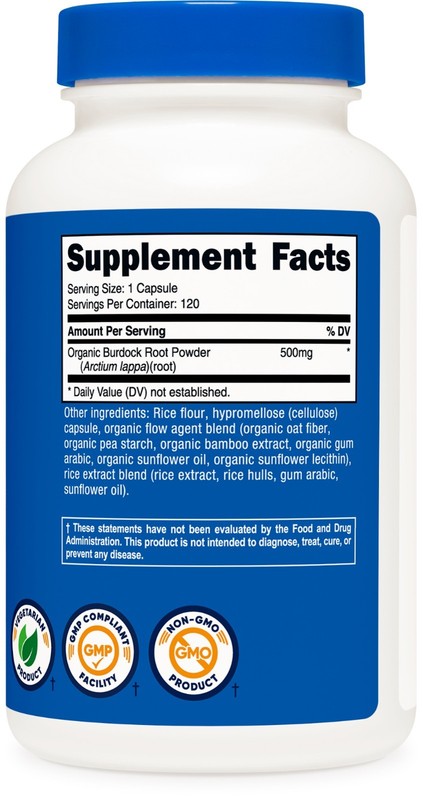Nutricost Burdock Root 500mg, 120 Capsules gallery