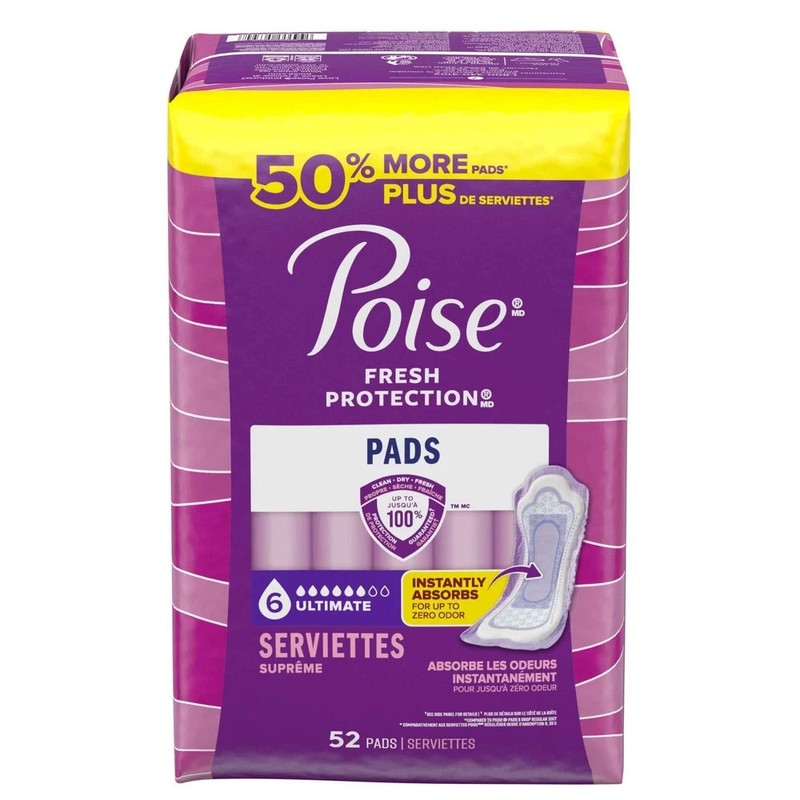 Women's sanitary pads, optimal absorption of 6 drops, 52 Count. gallery