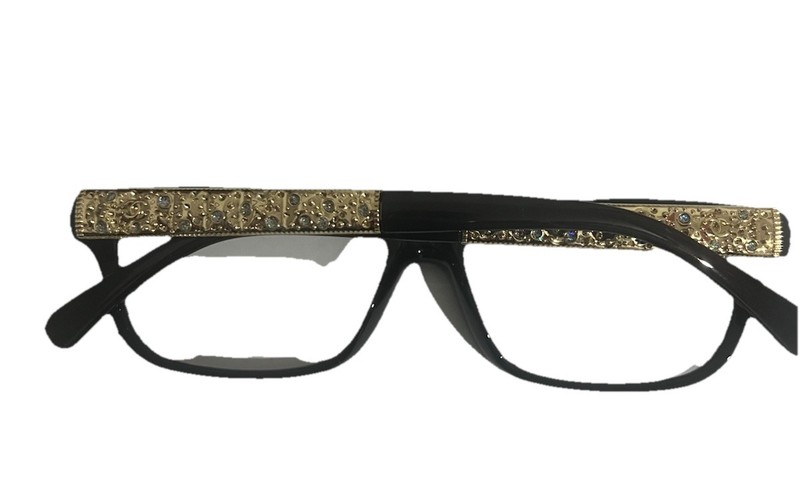 Chanel Eyeglasses Frame,black&gold ,52,17,138. Woman.(Sale Price)nice Quty gallery