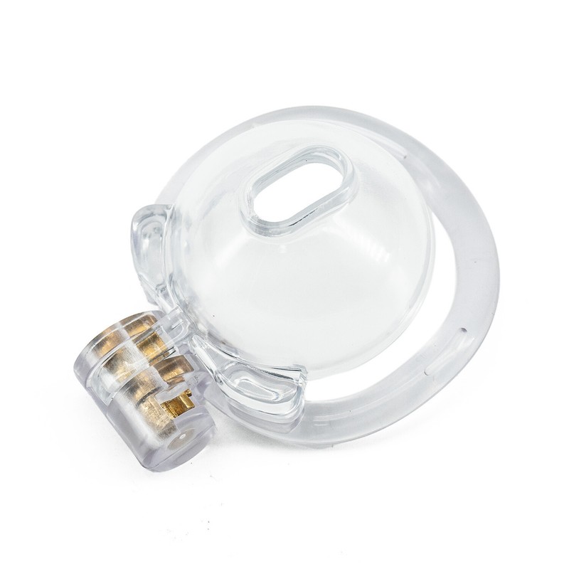 Resin Male Chastity Cage Device Men Plastic Lock Belt with 4 Rings 6 Colors gallery