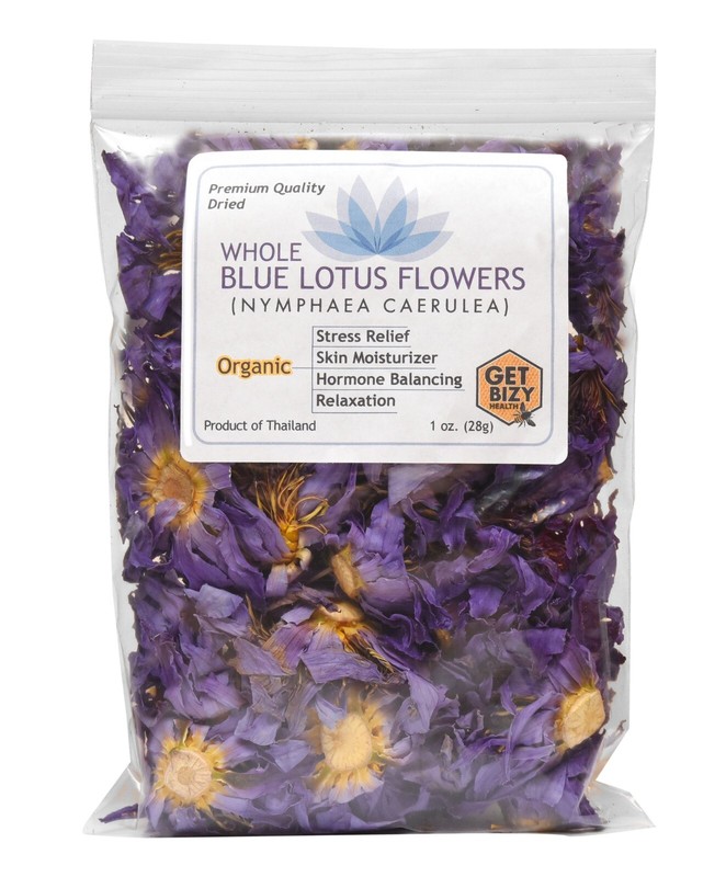 Egyptian Blue Lotus Flowers (Nymphaea Caerulea) 28g (1oz) ships from ATL