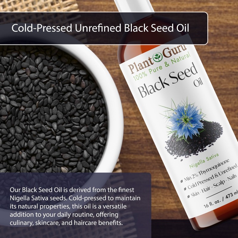 Black Cumin Seed Oil Cold Pressed 100% Pure Virgin Nigella Sativa Bulk gallery