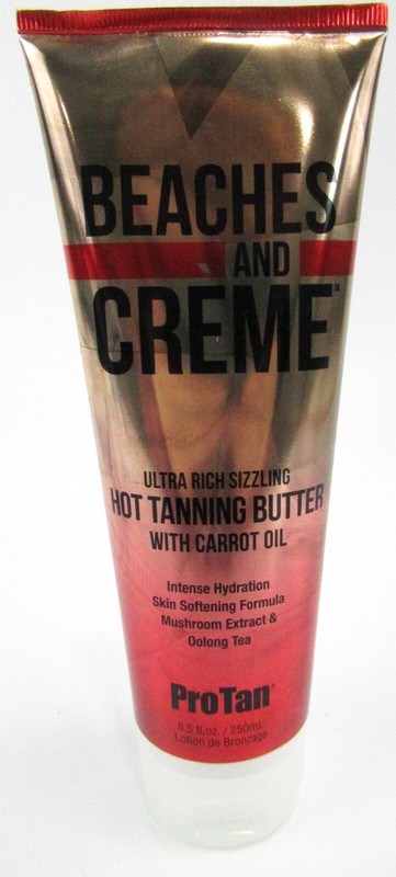 Pro Tan Beaches and Creme Hot Sizzling Tanning Butter Tanning Bed Lotion 8.5 oz